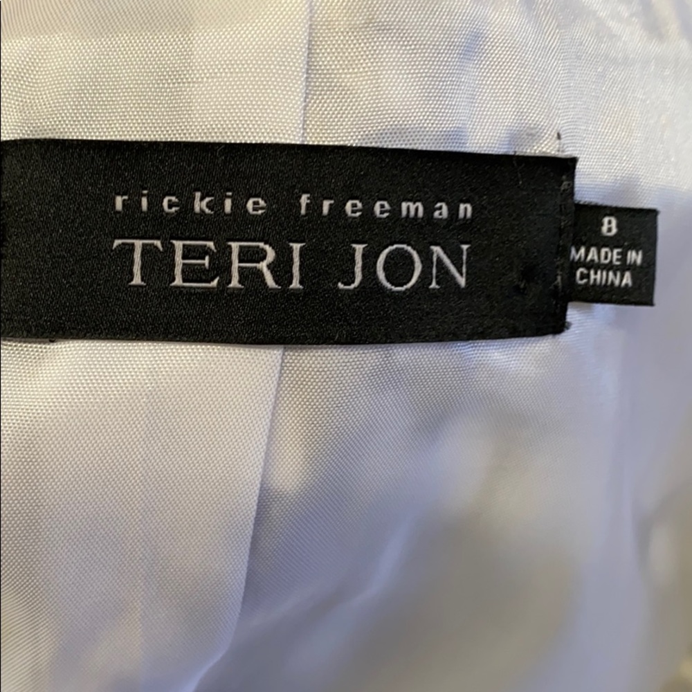 Teri Jon jacket cropped black & white  sz8 - Picture 6 of 8